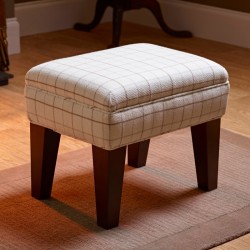 Wentwood Plain Top Footstool with Border 46 x 33cm (18 x 13") Customers Own Material - 9ins Tapered Legs Mahogany Wentwood Plain Top Footstool with Border 46 x 33cm (18 x 13") Customers Own Material - 9ins Tapered Legs Mahogany