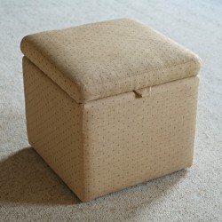 Brechfa Plain Lid Storage Ottoman 48 x 48cm (19 x 19") Customers Own Material - Sanderson Breton Sand Brechfa Plain Lid Storage Ottoman 48 x 48cm (19 x 19") Customers Own Material - Sanderson Breton Sand