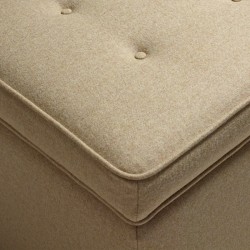 Sherwood Shallow Buttoned & Piped Lid Storage Ottoman 79 x 46cm (31 x 18") Wool Plain Honey Sherwood Shallow Buttoned & Piped Lid Storage Ottoman 79 x 46cm (31 x 18") Wool Plain Honey