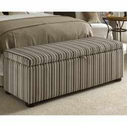 Brechfa Plain Lid Storage Ottoman 152 x 53cm (60 x 21") Customers Own Material - 1.5ins Dark Bun Feet