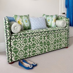 Caldey Plain Lid Curved Arm Storage Ottoman 144 x 56cm (56.5 x 22") COM Haines Collection - Contrast Piped COM - Dark Bun Feet 226056 Caldey Plain Lid Curved Arm Storage Ottoman 144 x 56cm (56.5 x 22") COM Haines Collection - Contrast Piped COM - Dark Bun Feet 226056