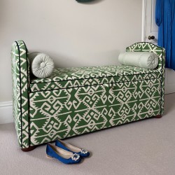 Caldey Plain Lid Curved Arm Storage Ottoman 144 x 56cm (56.5 x 22") COM Haines Collection - Contrast Piped COM - Dark Bun Feet 226056 Caldey Plain Lid Curved Arm Storage Ottoman 144 x 56cm (56.5 x 22") COM Haines Collection - Contrast Piped COM - Dark Bun Feet 226056