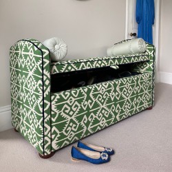 Caldey Plain Lid Curved Arm Storage Ottoman 144 x 56cm (56.5 x 22") COM Haines Collection - Contrast Piped COM - Dark Bun Feet 226056 Caldey Plain Lid Curved Arm Storage Ottoman 144 x 56cm (56.5 x 22") COM Haines Collection - Contrast Piped COM - Dark Bun Feet 226056
