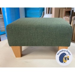 Arden Plain Top Footstool 46 x 33cm (18 x 13") COM John Lewis Windsor Verde Green - 5ins Tapered Natural Leg 7028 Arden Plain Top Footstool 46 x 33cm (18 x 13") COM John Lewis Windsor Verde Green - 5ins Tapered Natural Leg 7028