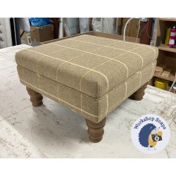 Wentwood Plain Top Footstool with Border 46 x 46cm (18 x 18") Moons Legacy Kingham Natural - 12.7cm Turned Oak Leg 9305 Wentwood Plain Top Footstool with Border 46 x 46cm (18 x 18") Moons Legacy Kingham Natural - 12.7cm Turned Oak Leg 9305