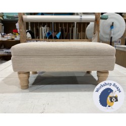 Wentwood Plain Top Footstool with Border 61 x 41cm (24 x 16") Faux Wool Straw - 4ins Turned Natural Leg 7683 Wentwood Plain Top Footstool with Border 61 x 41cm (24 x 16") Faux Wool Straw - 4ins Turned Natural Leg 7683