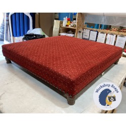 Wentwood Plain Top Footstool with Border 122 x 122cm (48 x 48") Customers Own Material - Full Studded Trim 5324 Wentwood Plain Top Footstool with Border 122 x 122cm (48 x 48") Customers Own Material - Full Studded Trim 5324