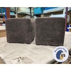 Dalby Cube Footstool 36 x 36cm (14 x 14") House Velvet Slate x2 7648 Dalby Cube Footstool 36 x 36cm (14 x 14") House Velvet Slate x2 7648