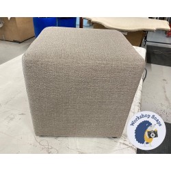 Dalby Cube Footstool 46 x 46cm (18 x 18") Textured Weave Stone 7191 Dalby Cube Footstool 46 x 46cm (18 x 18") Textured Weave Stone 7191