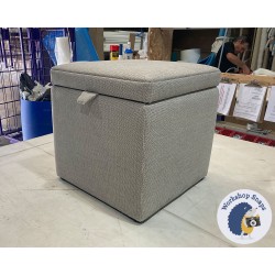 Brechfa Plain Lid Storage Ottoman 48 x 48cm (19 x 19") Basket Weave Sky 222640 Brechfa Plain Lid Storage Ottoman 48 x 48cm (19 x 19") Basket Weave Sky 222640