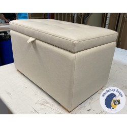 Sherwood Shallow Buttoned & Piped Lid Storage Ottoman 79 x 46cm (31 x 18") House Cotton Vanilla - 1ins Light Square Foot 236016 Sherwood Shallow Buttoned & Piped Lid Storage Ottoman 79 x 46cm (31 x 18") House Cotton Vanilla - 1ins Light Square Foot 236016