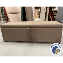 Brechfa Plain Lid Storage Ottoman 152 x 53cm (60 x 21") Textured Weave Truffle - 1ins Dark Square 234406 Brechfa Plain Lid Storage Ottoman 152 x 53cm (60 x 21") Textured Weave Truffle - 1ins Dark Square 234406