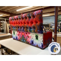 Dean Deep Buttoned Lid Storage Ottoman 152 x 53cm (60 x 21") COM Timorous Beasties Thunderbloth - 1.5ins Dark Bun Foot 236577