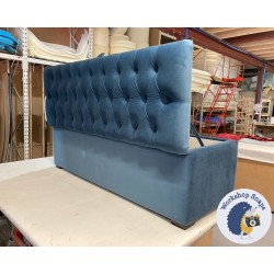 Dean Deep Buttoned Lid Storage Ottoman 152 x 53cm (60 x 21") JBrown Amalfi Sapphire - 1ins Dark Square Foot 236262