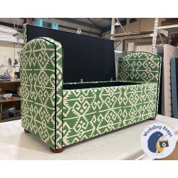 Caldey Plain Lid Curved Arm Storage Ottoman 144 x 56cm (56.5 x 22") COM Haines Collection - Contrast Piped COM - Dark Bun Feet 226056 Caldey Plain Lid Curved Arm Storage Ottoman 144 x 56cm (56.5 x 22") COM Haines Collection - Contrast Piped COM - Dark Bun Feet 226056