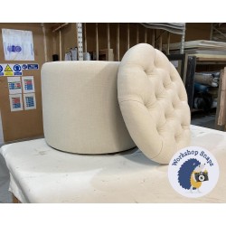 Selwood Deep Buttoned & Piped Lid Full Depth Round Storage Footstool 51cm (20") House Cotton Pebble 6903 Selwood Deep Buttoned & Piped Lid Full Depth Round Storage Footstool 51cm (20") House Cotton Pebble 6903