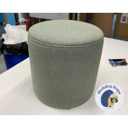 BESPOKE SIZE Florence Upholstered Top with Piping Drum Stool in Customers Own Material - Colefax & Fowler Fen Sage 9681 BESPOKE SIZE Florence Upholstered Top with Piping Drum Stool in Customers Own Material - Colefax & Fowler Fen Sage 9681
