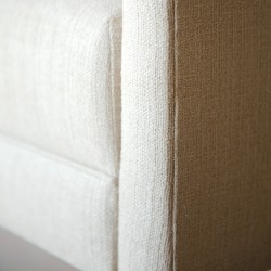 Burbage Deep Buttoned Top Straight Arm Bench Stool with Border 112 x 48cm (44 x 19") Soft Weave Stone Burbage Deep Buttoned Top Straight Arm Bench Stool with Border 112 x 48cm (44 x 19") Soft Weave Stone